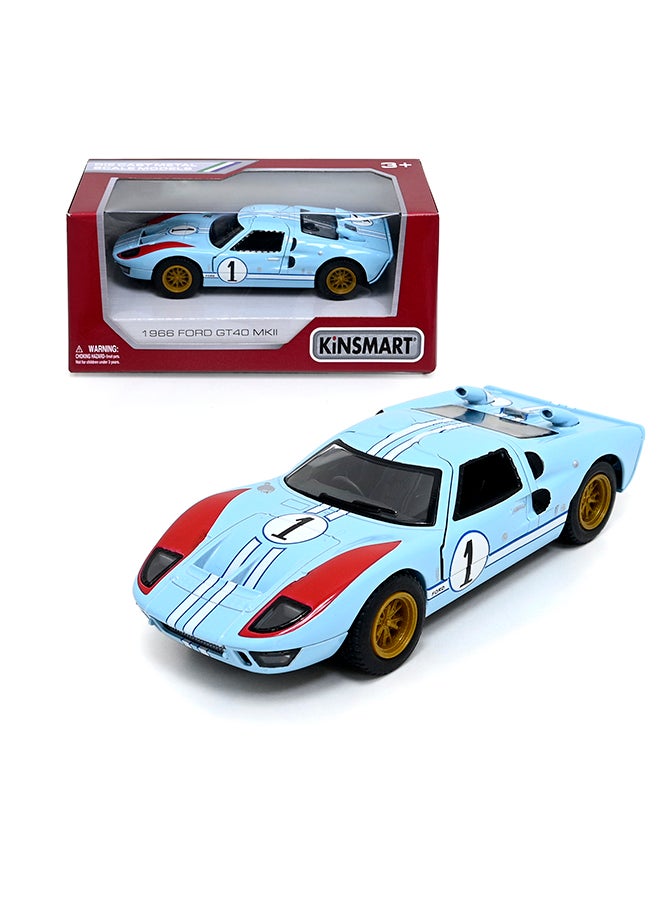 Kinsmart 1:32 1966 Ford GT40 MKII Heritage Edition Die-Cast Model Car – Pull Back Toy for Kids & Collectors - Image 1