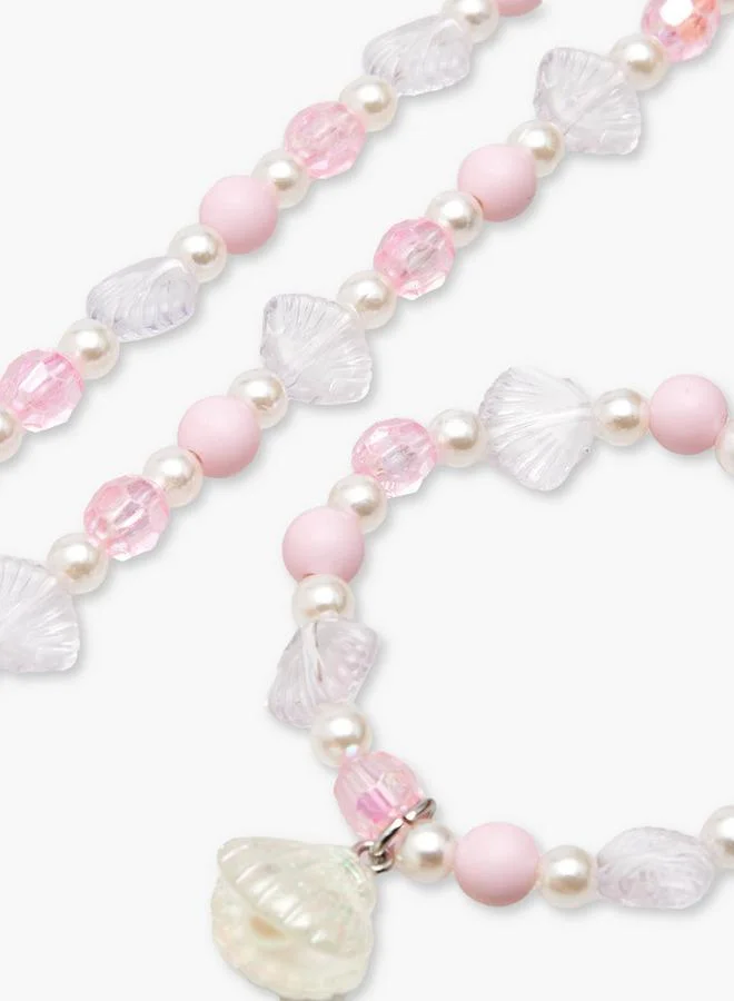 Flora Bella By Shoexpress MULTICOLOUR Floral Bella Jewellery Set With Seashell Charm for Women | Best Price UAE