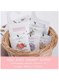 SYOSI Gardenia Sachet 1Box 12Pcs Scented Sachets Air Freshener for Drawer and Closet Long Lasting Sachets Bags Drawer deodorizers Fresh Scents Home Fragrance Sachet for Lover Home Car Fragrance Product  - Image 2
