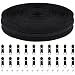 DOITEM 10 Yards Nylon Coil Zipper by The Yards 3 Bulk Zippers for DIY Sewing Craft Bags with Replacement 20PCS Sliders Black 5 - Image 2
