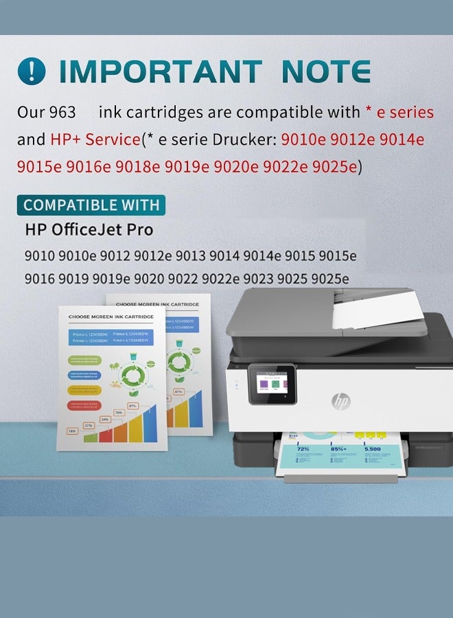 HP خراطيش الحبر الأصلية 963 عبوة مكونة من 4 قطع - Image 2