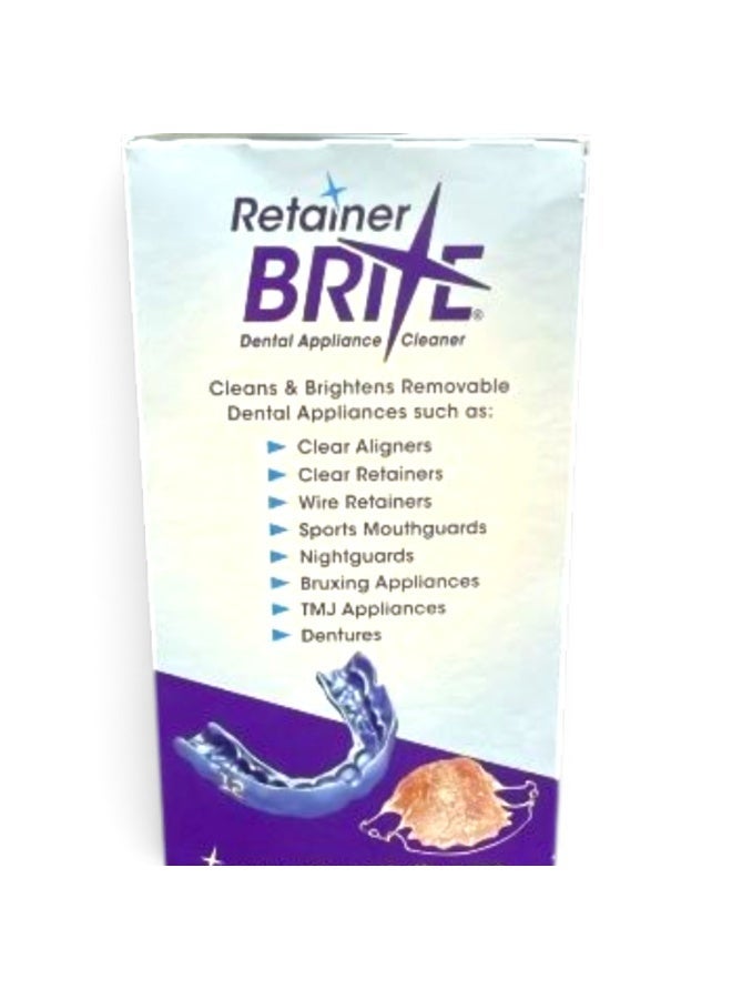 Retainer Brite Tablets for Cleaner Retainers and Dental Appliances - 96 Count Packaging May Vary - Image 2