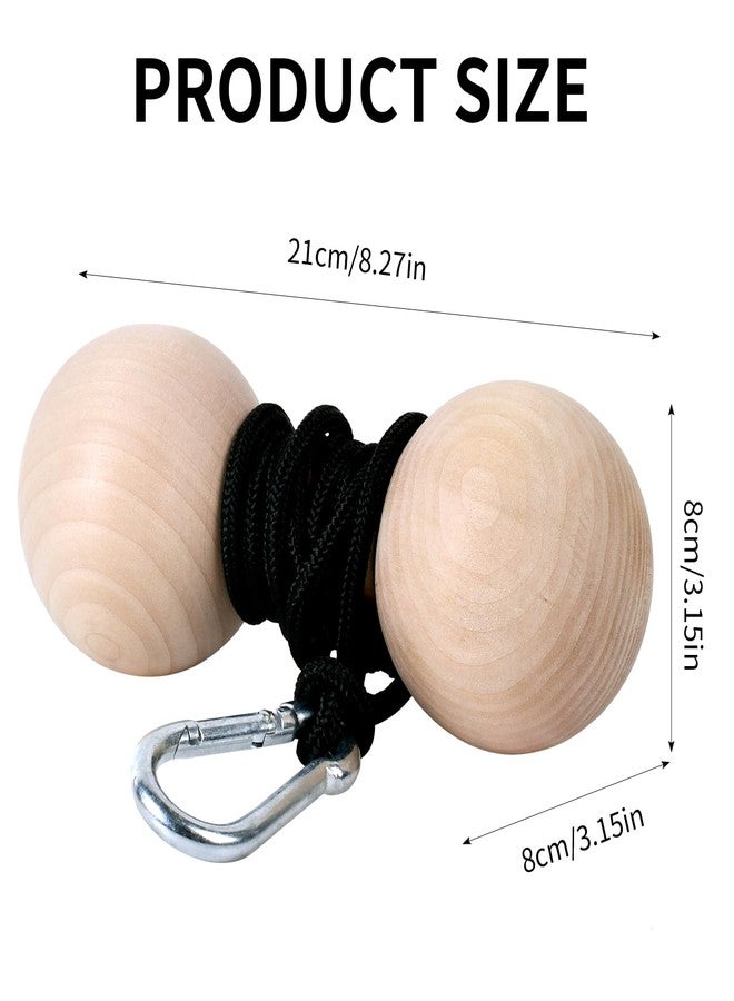 YCHLCHL Wooden Wrist Roller and Forearm Strengthener,Grip Strength Trainer,Arm Blaster Exerciser,Strength Trainer For Fingers and Wrist.(Ball) - Image 2