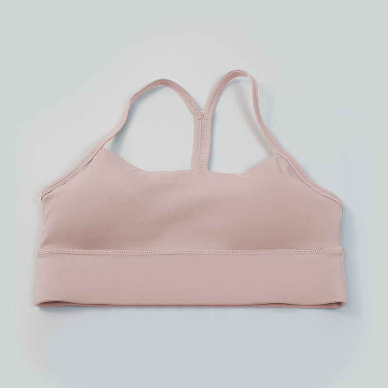 Yoga clothing bra women''s sports underwear double-sided sanding tight thin belt Y-shaped beautiful back fitness jogging vest bra - Image 1