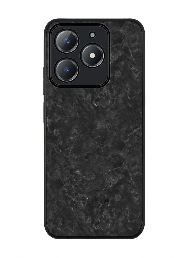 Stylizedd For Realme C63 / Realme C61 4G Case,Slim fit Camera Protection, Shockproof Thin Phone cover  - Marble Texture Black - Image 1