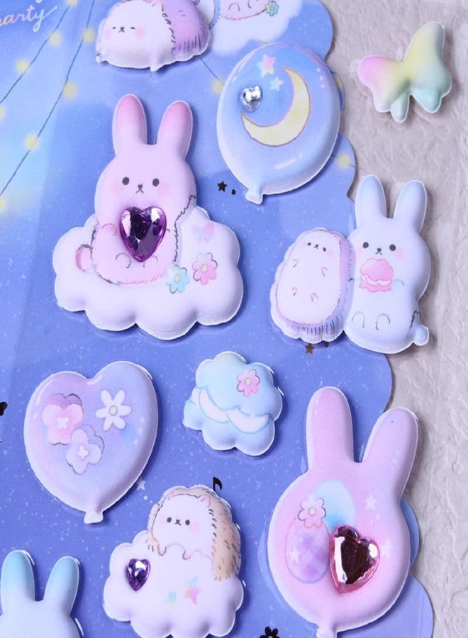 DEOXY Pack of 6 Sheet PVC 3D Puffy Dress Up 8 Pic Princess Sticker 3D Dress Up Stickers Laptop Book - Image 3