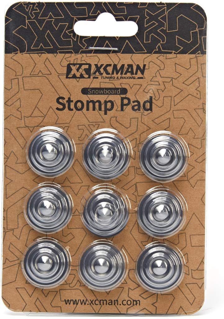 XCMAN 4 Layer-Cone Studs Dia 7.87 Inch Aluminum Snowboard Stomp Pad - 9pcs - Image 1