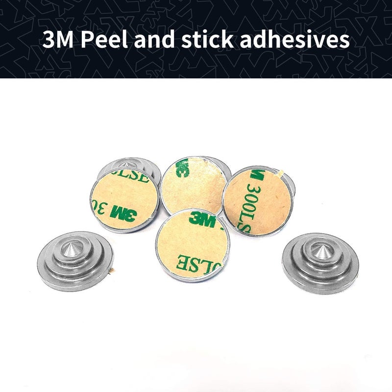 XCMAN 4 Layer-Cone Studs Dia 7.87 Inch Aluminum Snowboard Stomp Pad - 9pcs - Image 5
