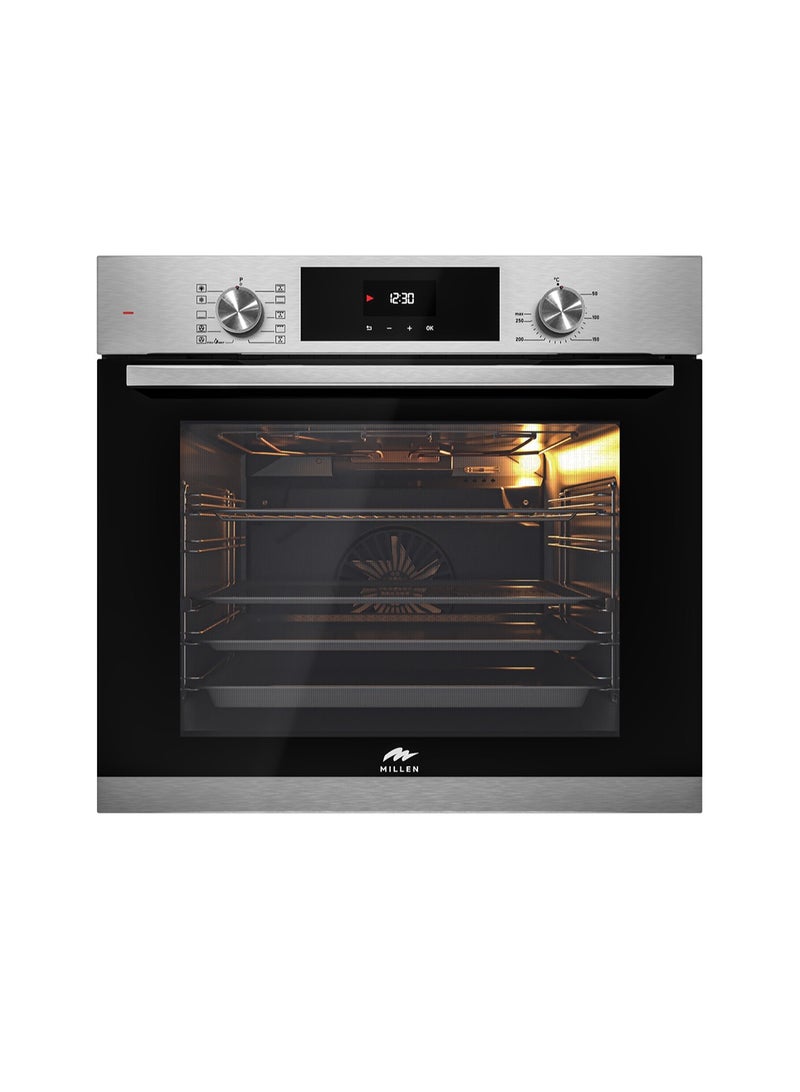 MILLEN Built In Electric Oven, 10 Cooking Modes, 73L - 3 Years Warranty, SCHOTT Inner Glass, MEO 6004 IX Stainless steel - Image 1