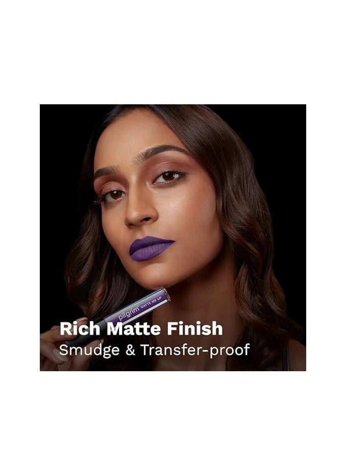 PILGRIM Pilgrim Liquid Matte Lipstick | Lipstick for Women with Hyaluronic Acid & Spanish Squalane | Transferproof, Long Lasting & Non Drying with Hydrating Ingredients 3gms  - Image 4