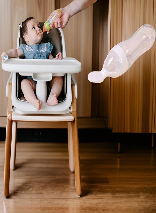 Wavva® 90ML Newborn Baby Feeding Bottle Toddler Safe Silicone Squeeze Feeding Spoon Milk Cereal Bottle Baby Training Feeder/Fruit Feeder (Multicolored/90 ml) - Image 3