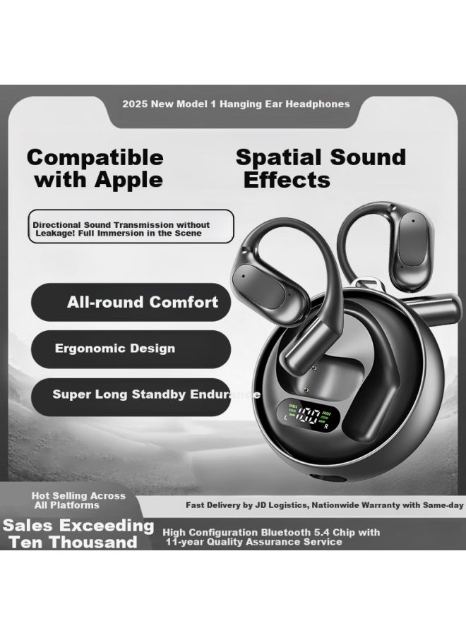 Lato Latuo Compatible With Apple Bluetooth Headphones, Latest Model 2025 Earphones, Bluetooth Hanging Style, Apple Bluetooth Headphones, Long Battery Life, First Place Noise Reduction, Wireless Earphones, Not In-ear - Image 1