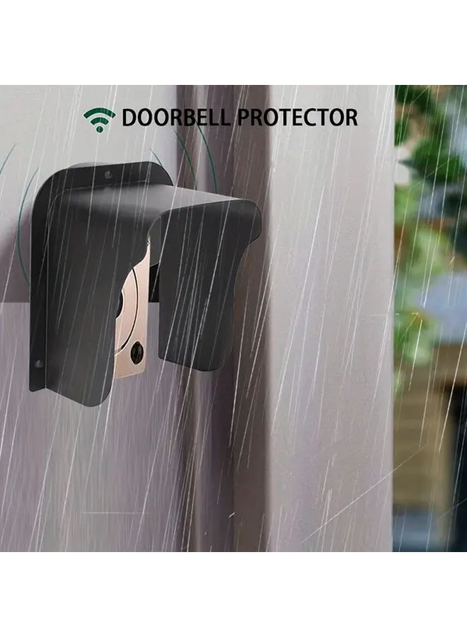 Black Heavy Duty Waterproof Doorbell Housing Cover with Keypad Panel Compatible Smart Doorbell Systems - Image 2