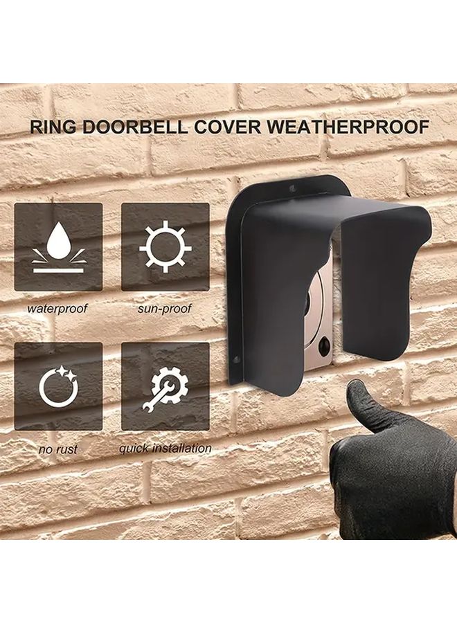 Black Heavy Duty Waterproof Doorbell Housing Cover with Keypad Panel Compatible Smart Doorbell Systems - Image 5