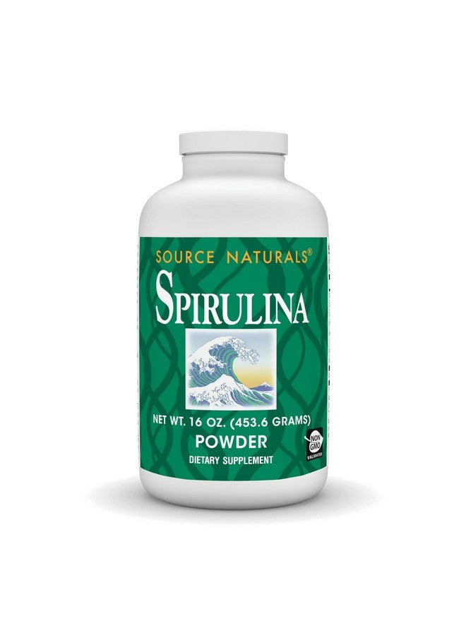 Source Naturals Spirulina - for Immune System Support - 16 oz Powder - Image 1