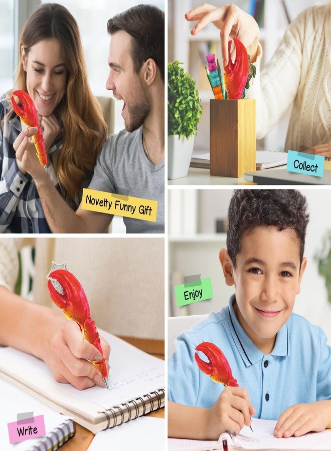Puzzled Planet Pens Crab Claw Writing Pen - Cute Ocean-Themed Novelty Pen, Cool Ballpoint Pen, Fun Black Ink Pen for School or Office, Cool Ballpoint Pen for Boys and Girls, Realistic Crab Claw Resin Pen - Image 4