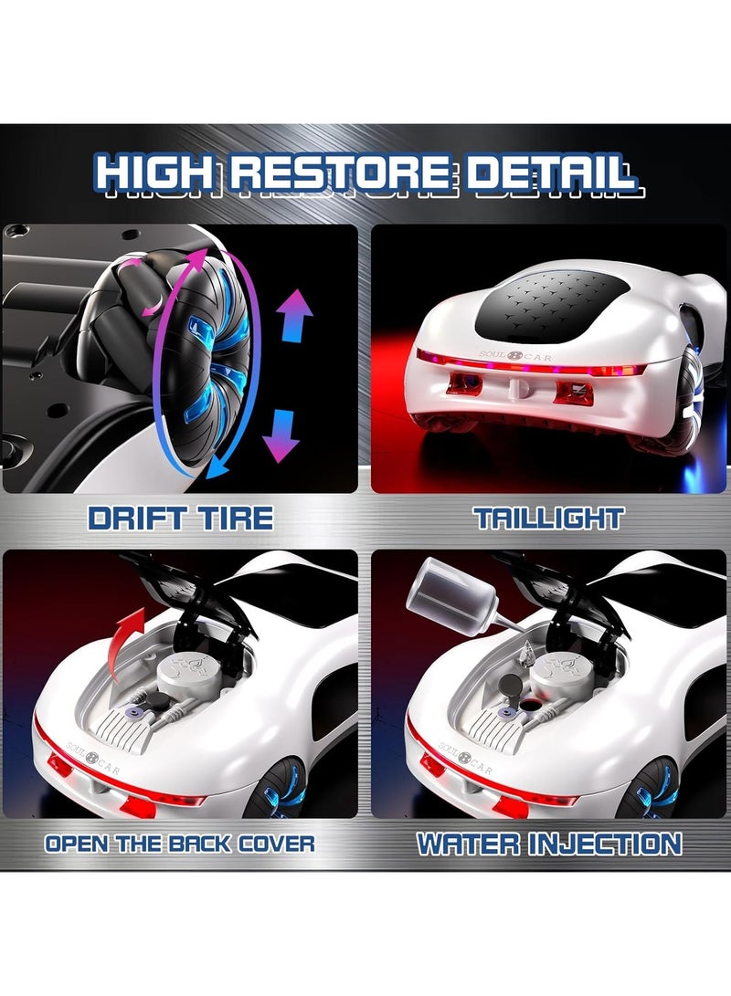 عام سيارة RC، سيارة تحكم عن بُعد 2.4 جيجا هرتز ودوارة بزاوية 360 درجة مع ضوء بارد ورذاذ، مناسبة لعمر 6-12 سنة هدية إبداعية لعيد ميلاد صبي وفتاة من 6-12 سنة - Image 5