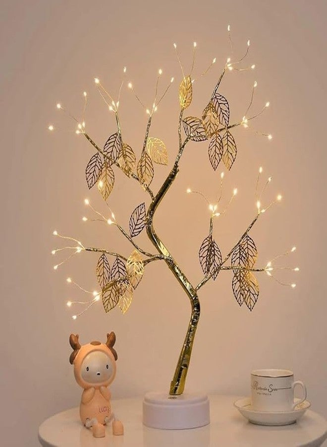 Sameili® 72-LED Shimmer Tree Desk Tabletop Bonsai Tree Touch Lamp Switch Night Tree Decor Fairy Lights Candle for Festivals, Gifts, Decoration (Warm White) - Image 4