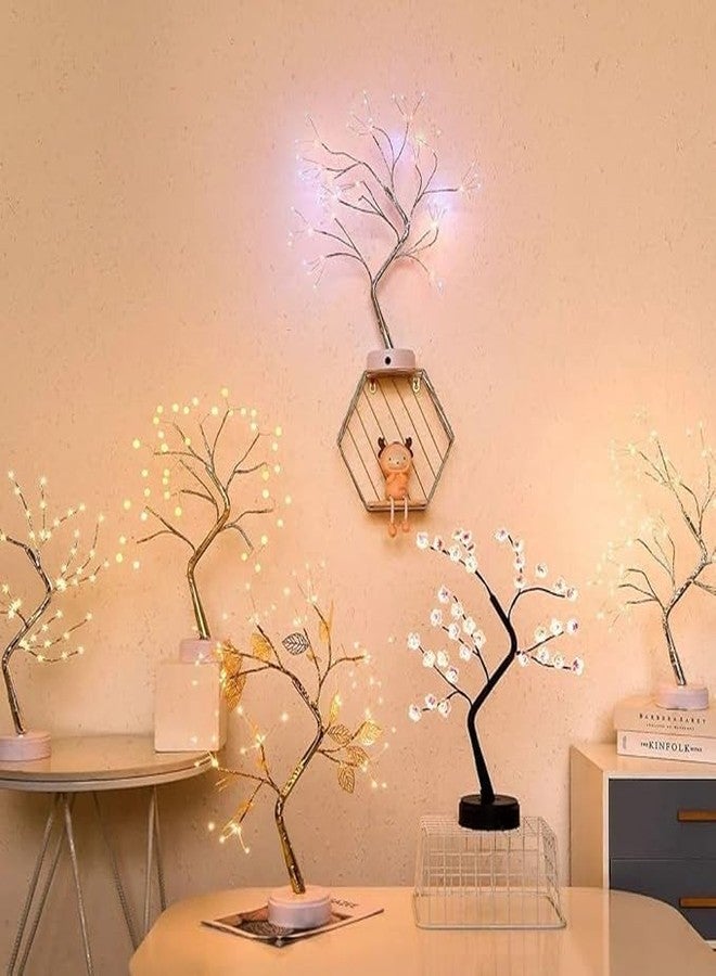 Sameili® 72-LED Shimmer Tree Desk Tabletop Bonsai Tree Touch Lamp Switch Night Tree Decor Fairy Lights Candle for Festivals, Gifts, Decoration (Warm White) - Image 5
