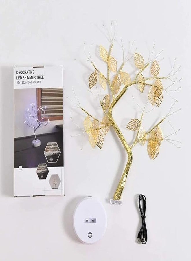 Sameili® 72-LED Shimmer Tree Desk Tabletop Bonsai Tree Touch Lamp Switch Night Tree Decor Fairy Lights Candle for Festivals, Gifts, Decoration (Warm White) - Image 2