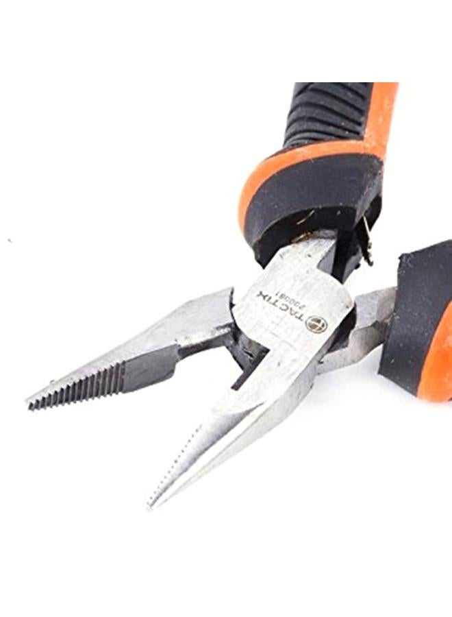 Tactix Mini Long Nose Plier Black and Orange 4-3/4inch - Image 4