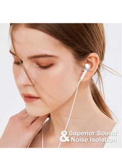ELTRAZONE Wired Lightning Headphones Wired Earbuds for iPhone in-Ear Earphones with Microphone Volume Control Noise Isolation Earphones  - Image 2