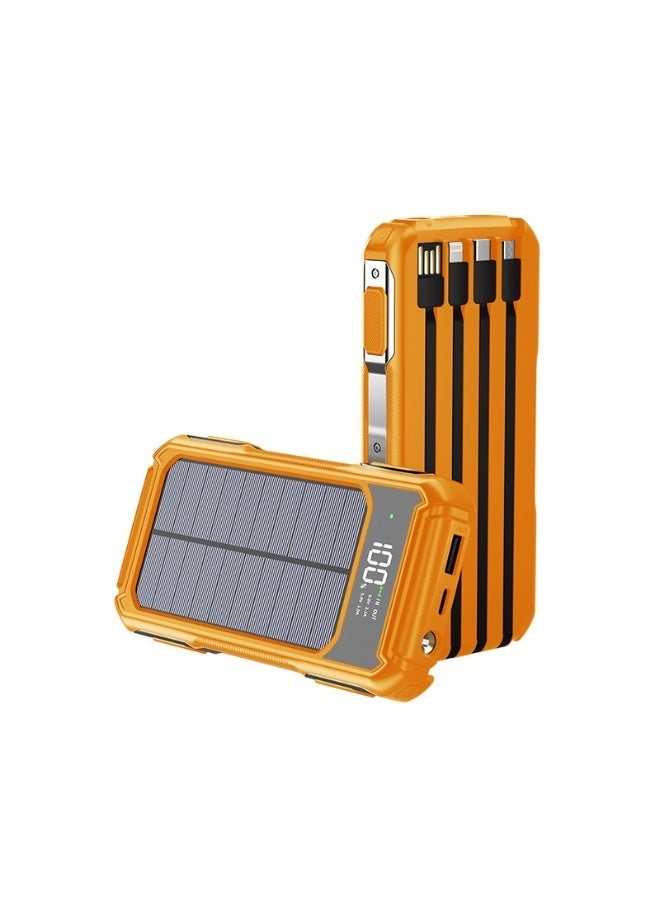 Western Mountains 2026 solar powered portable power bank with large capacity and infrared (orange) - Image 1