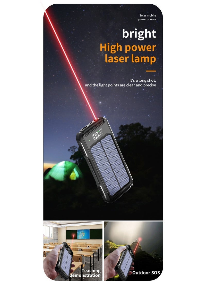 Western Mountains 2026 solar powered portable power bank with large capacity and infrared (orange) - Image 5