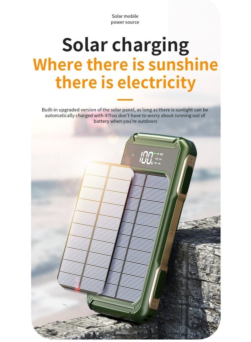 Western Mountains 2026 solar powered portable power bank with large capacity and infrared (orange) - Image 4