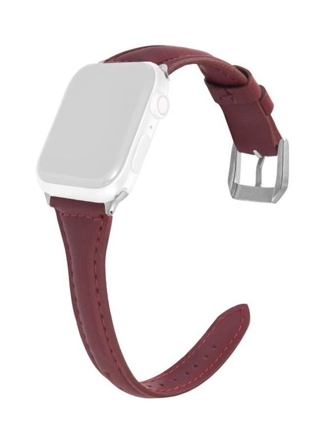 NIBEMINENT Ethnic Replacement Watchband for Apple Watch Series 1/2/3/4/5/6/7/SE 38/40/41mm Coffee - Image 1