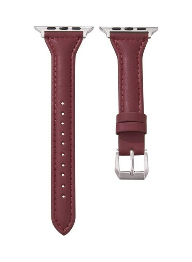 NIBEMINENT Ethnic Replacement Watchband for Apple Watch Series 1/2/3/4/5/6/7/SE 38/40/41mm Coffee - Image 2