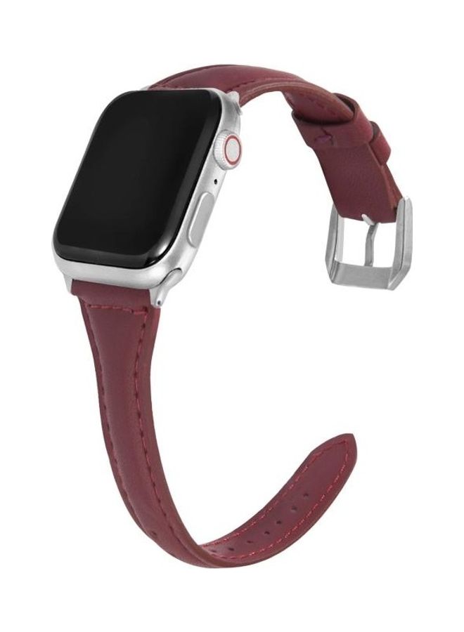 NIBEMINENT Ethnic Replacement Watchband for Apple Watch Series 1/2/3/4/5/6/7/SE 38/40/41mm Coffee - Image 3