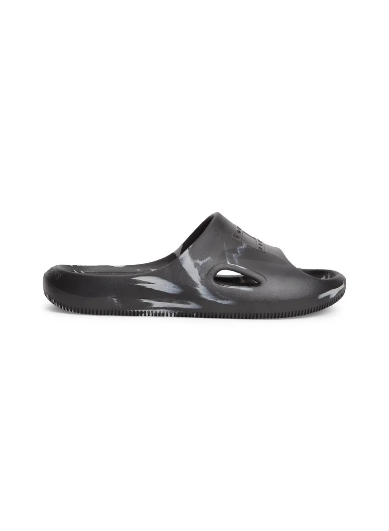 Embossed Fine Cleat Cutout Marbled Slides