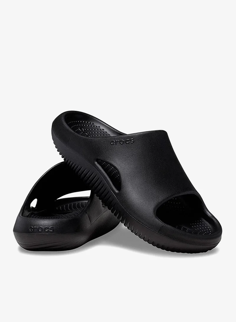 crocs Black Mellow Recovery Slides for Men | Best Price UAE
