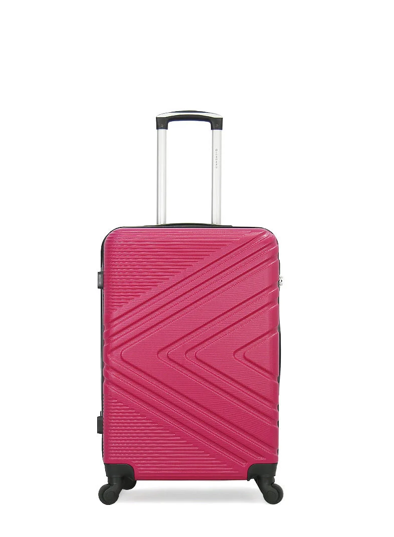 جيوردانو 3-Piece ABS Hardside Spinner Iron Rod Luggage Trolley Set With TSA Lock 20/24/28 Inch Petrolium