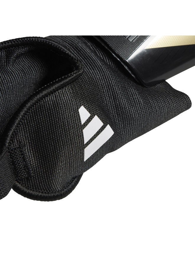 اديداس واقيات ساق كرة القدم مع أشرطة للرجال والنساء باللون الأسود - Image 3