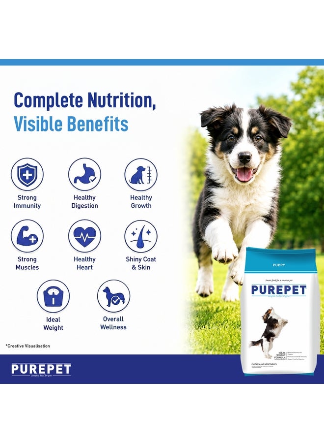 PUREPET Puppy Dry Dog Food  Chicken & Vegetable - Image 4
