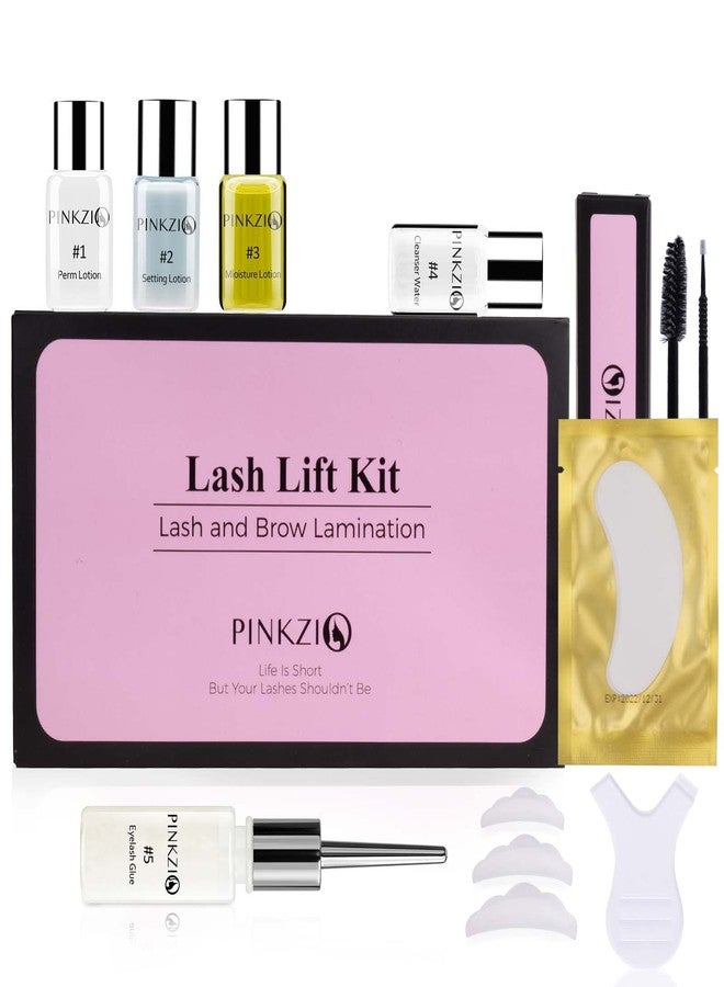 PINKZIO Lash Lift Eyelash Perm Curling Kit Tools - Eyelash Lift Kit with Glue | Semi-Permanent Lash Lifting for Natural Lashes | DIY At-Home or Salon Use | Long-Lasting & Gentle Formula - Image 1