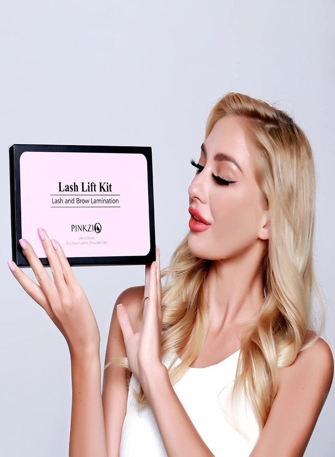 PINKZIO Lash Lift Eyelash Perm Curling Kit Tools - Eyelash Lift Kit with Glue | Semi-Permanent Lash Lifting for Natural Lashes | DIY At-Home or Salon Use | Long-Lasting & Gentle Formula - Image 3