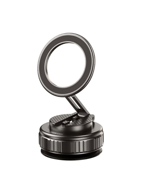 GX-35 Suction Phone Holder with MagSafe Compatibility & Foldable Design / 360° Rotation / 3 Axis Adjustment / 2 Kg Adsorption Force / Zinc Alloy Arm / Strong Suction Cup - Black