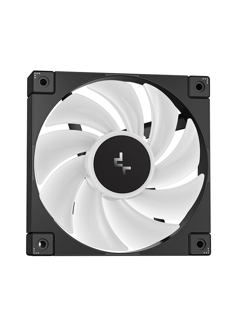 DEEPCOOL Mystique 240 ARGB Liquid CPU Cooler, 2.83" TFT LCD Display, 240mm Radiator, 120mm Fan Size, 2400 RPM Fan Speed, 72.04 CFM Airflow, Hydro Bearing Type, R-LX550-BKADSNC-G-1  - Image 3