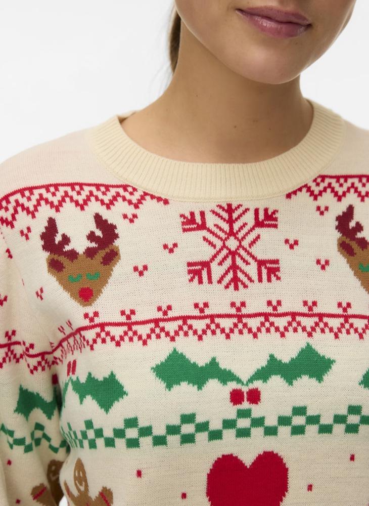 VERO MODA Christmas Printed Sweater - Image 3