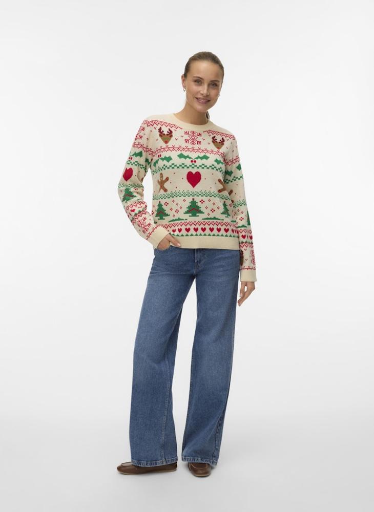 VERO MODA Christmas Printed Sweater - Image 4