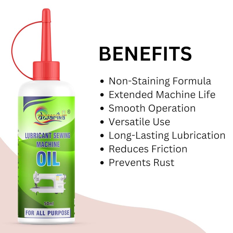 Dwarika Sewing and Multipurpose Lubrication Machine Oil 50 ml 4 - Image 2