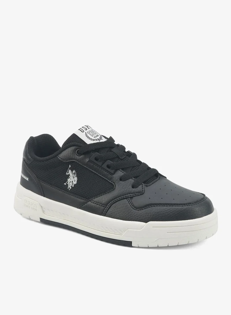 U.S. Polo Assn. black Women's Black Sneakers - Bold Rugged Style Shoes with Durable Sole for Outdoor Wear for Women | Best Price UAE