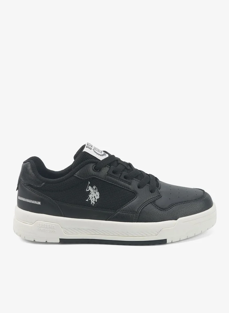 U.S. Polo Assn. black Women's Black Sneakers - Bold Rugged Style Shoes with Durable Sole for Outdoor Wear for Women | Best Price UAE