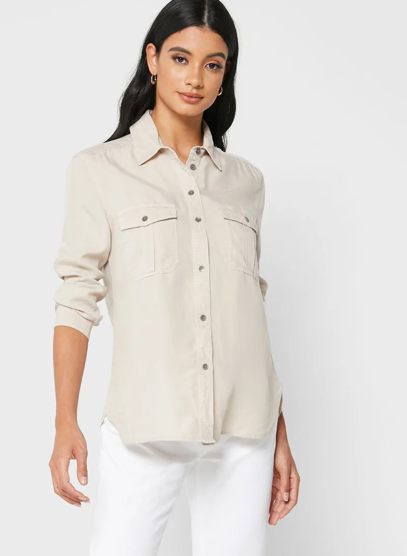 American Eagle Button Down Denim Shirt