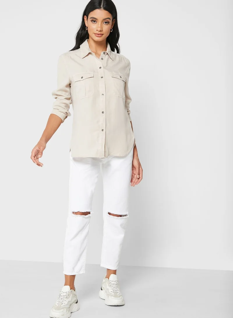American Eagle Button Down Denim Shirt
