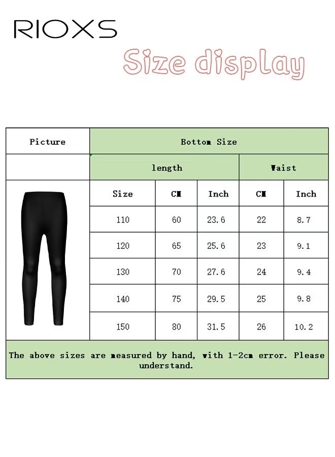 ريوكس فتيات الساقين، فتيات الأطفال الصغار شديدات الساقين، ساقان موحدة مدرسية، بنطال محاك للفستان، ساقان مريحة ناعمة، طول الكاحل للساقين لمدرسة الفتيات، فصل الرقص أو اللعب ارتداء، ساقان سوداء صلبة - Image 4