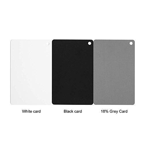 Sedremm Grey Card White Balance Card 3 in 1 Digital Color Correction Set 18% Exposure Photography Card for Video DSLR and Film with Microfiber Cleaning Cloth - Image 2